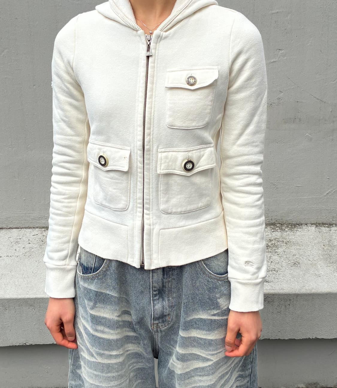 버버리 블루라벨 후드집업 상품이미지1