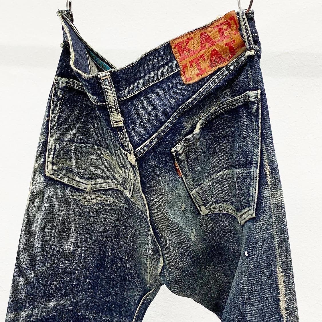 캐피탈 진청 디스트레스 워시드 데님팬츠  상품이미지1