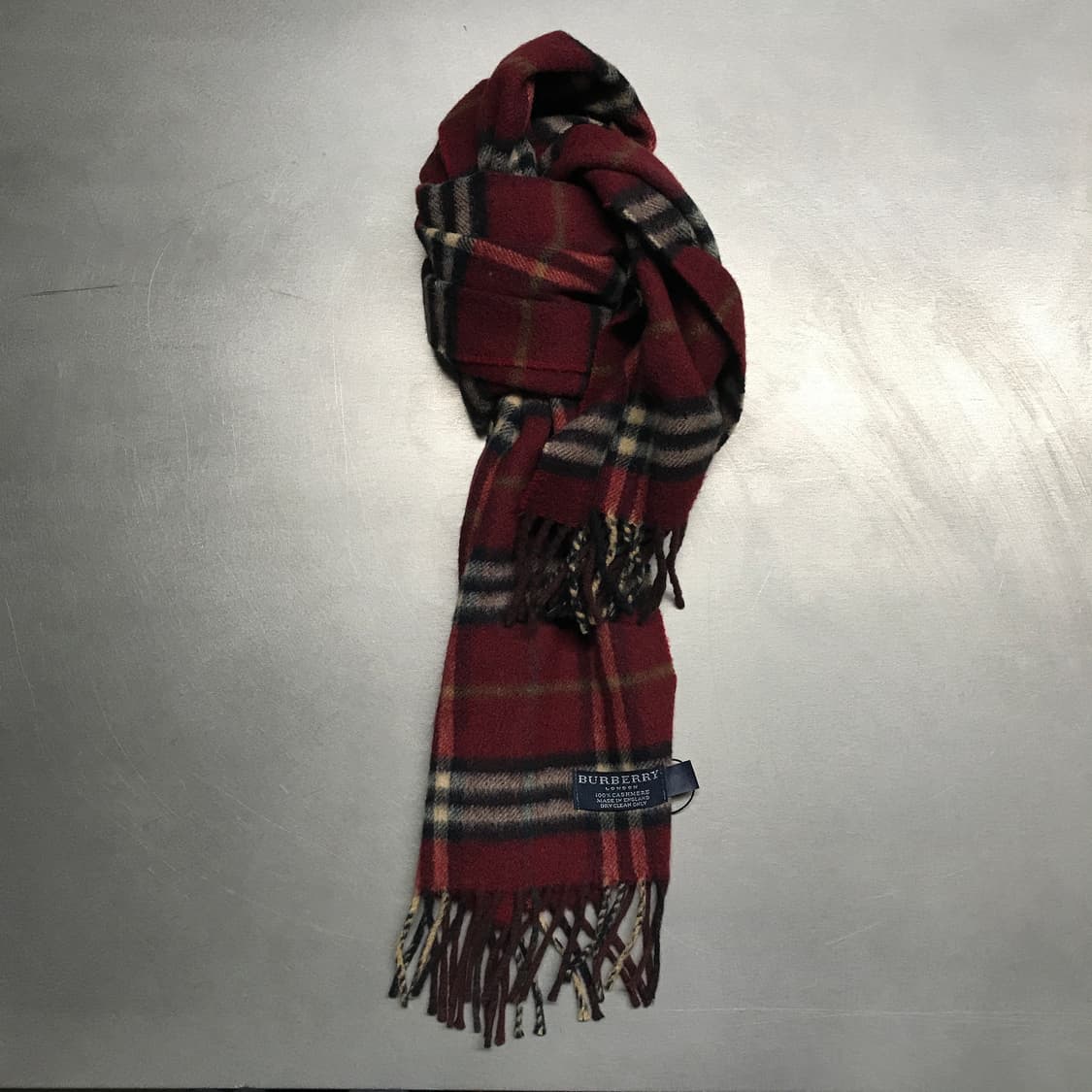 버버리 정품 캐시미어 머플러 레드 상품이미지1