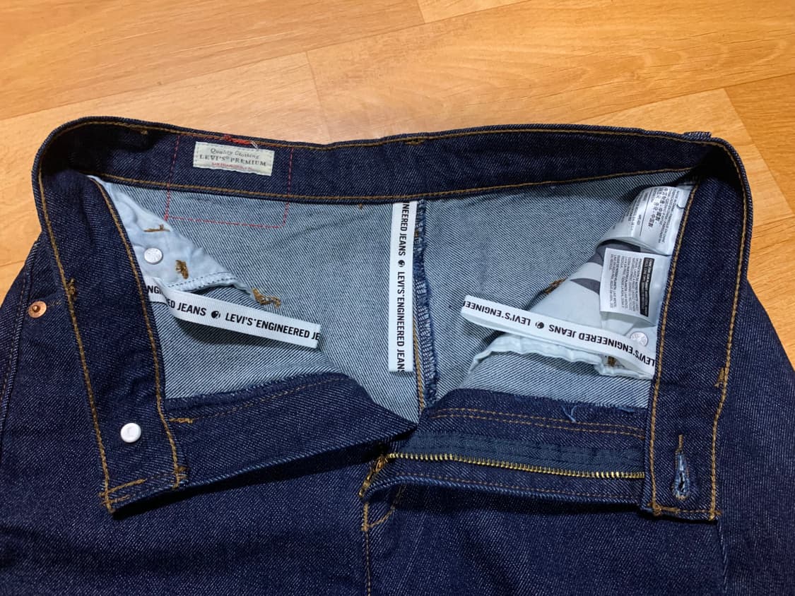 LEVIS 리바이스 엔지니어드 진 와이드 크롭 데님팬츠(26 사이즈) 상품이미지6