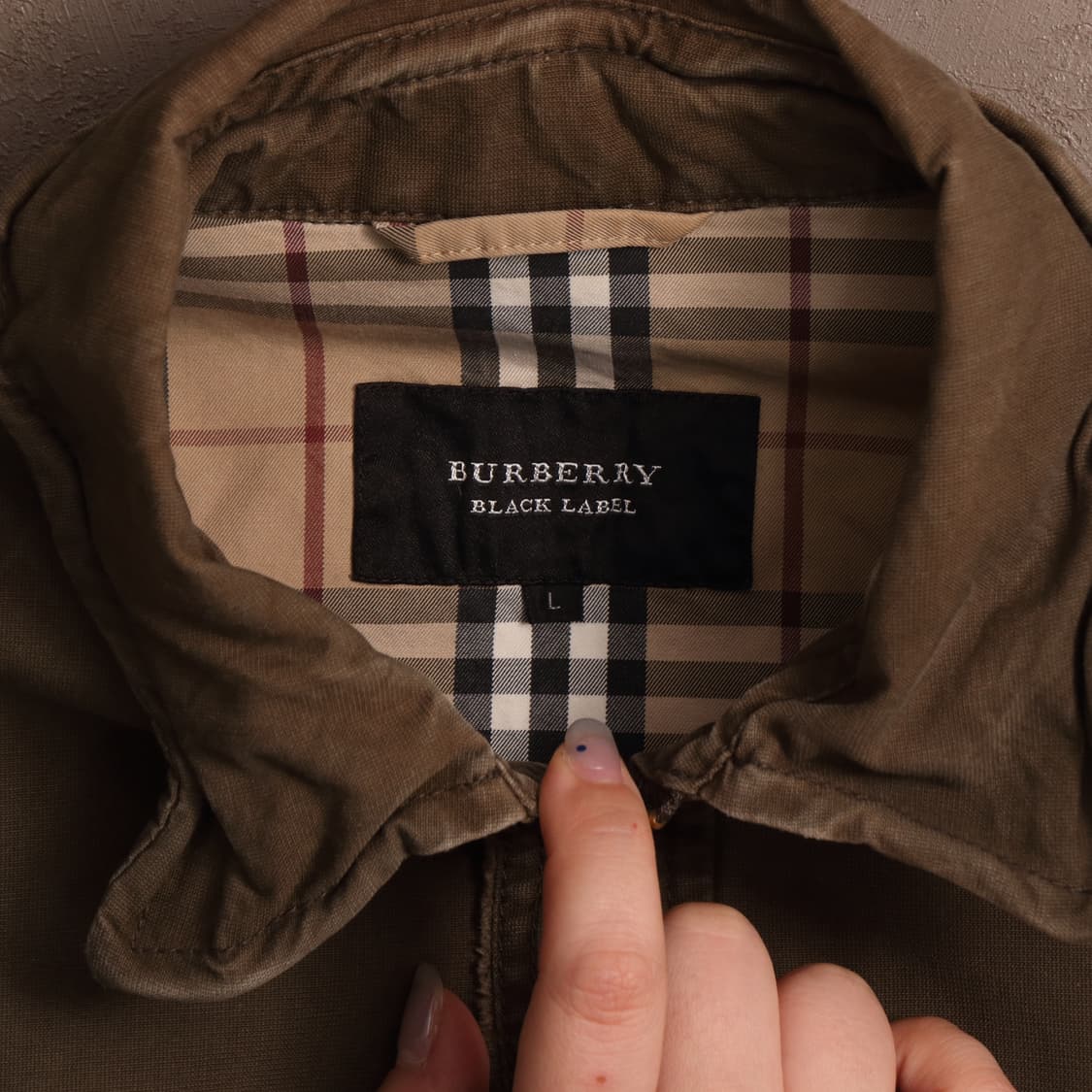 버버리 블랙라벨 카키 라이더 셔츠 A1465 상품이미지3