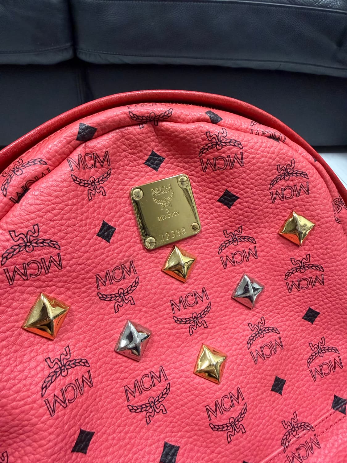 MCM 비세토스 백팩 핑크 상품이미지3