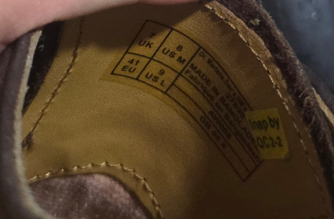 UK7 260 닥터마틴 1461 벡스 크레이지 홀스 다크 브라운 상품이미지4
