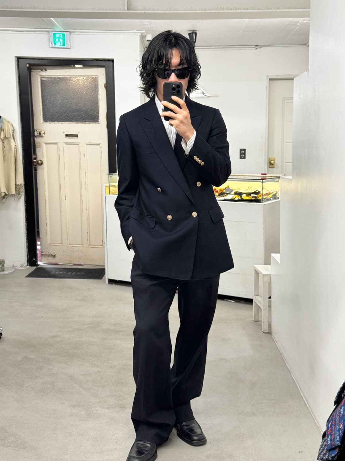 버버리 네이비 금장 수트 상품이미지1