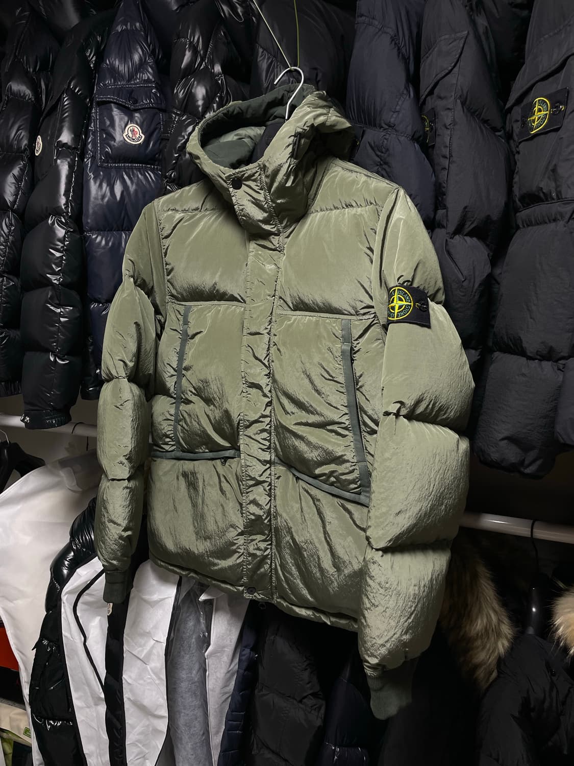 [M사이즈] 21FW 스톤아일랜드 나일론 메탈 다운 패딩 자켓 상품이미지2