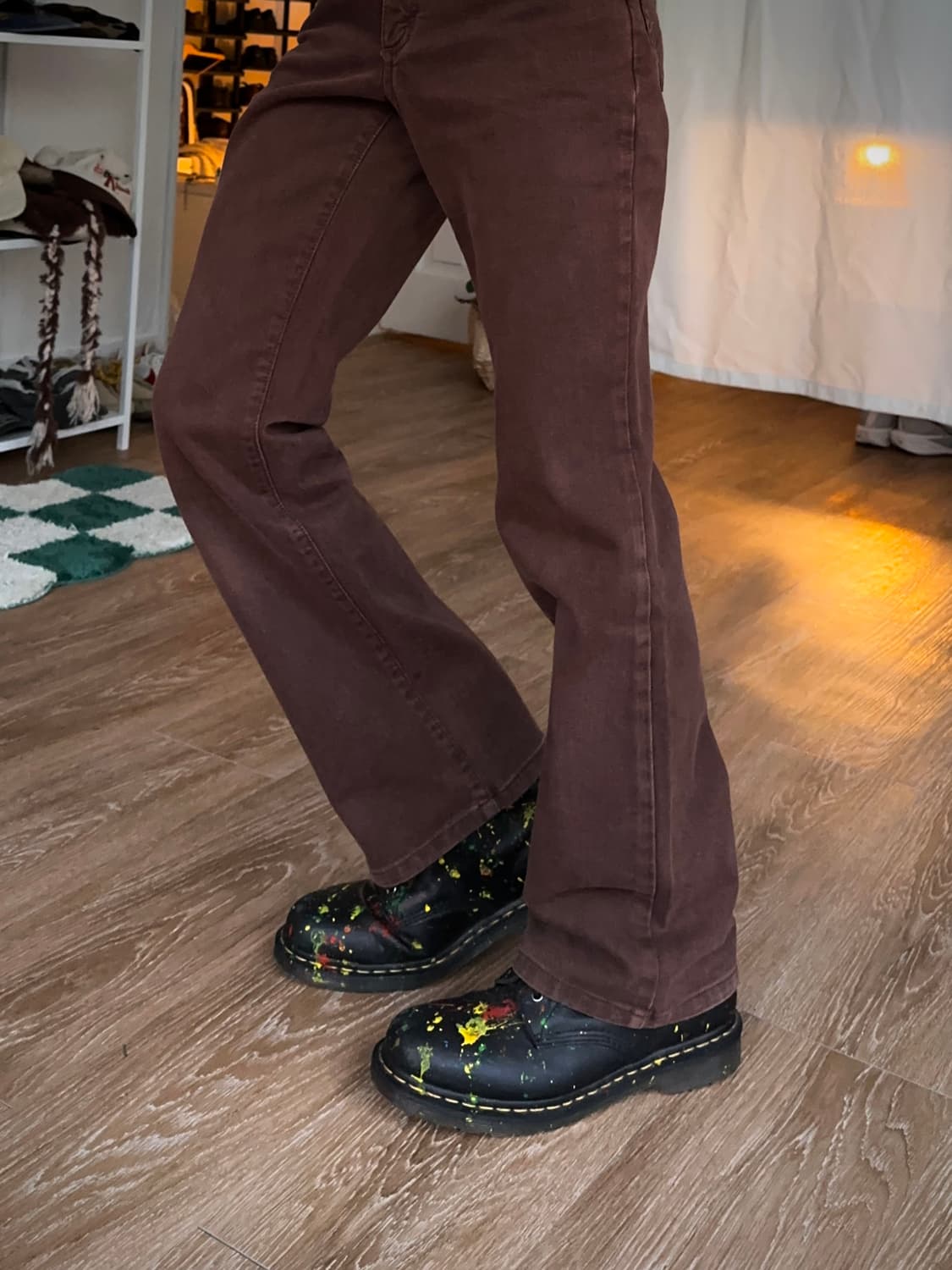 Lee Western 초코 브라운 플레어 진 상품이미지1