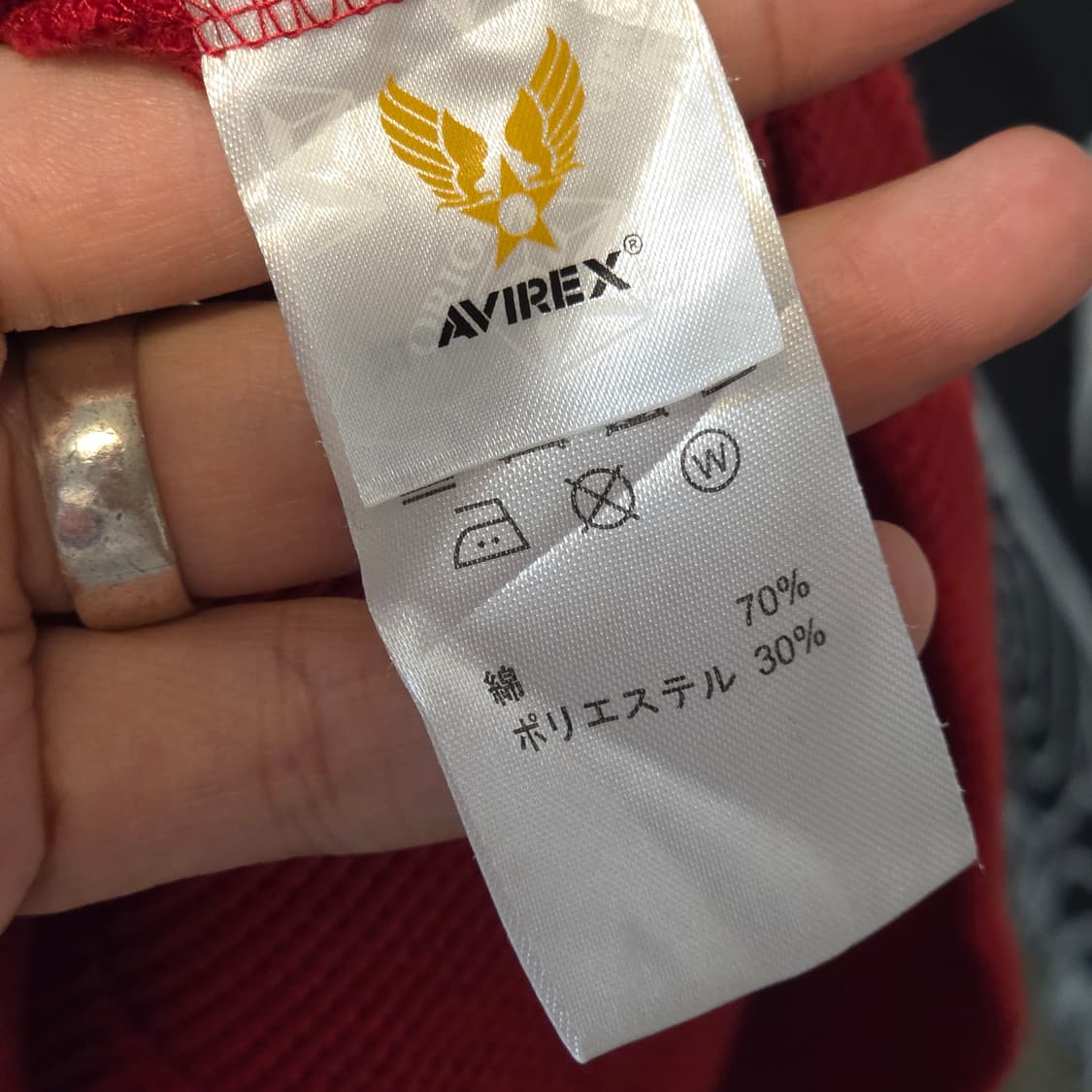 아비렉스 슬림핏 와플 반팔 티셔츠 상품이미지6