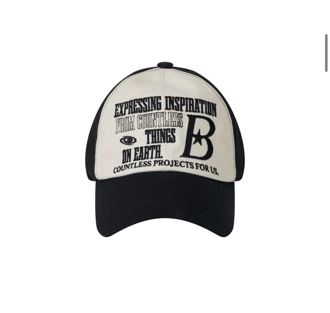 [바우프] B LOGO 볼캡 블랙 상품이미지2