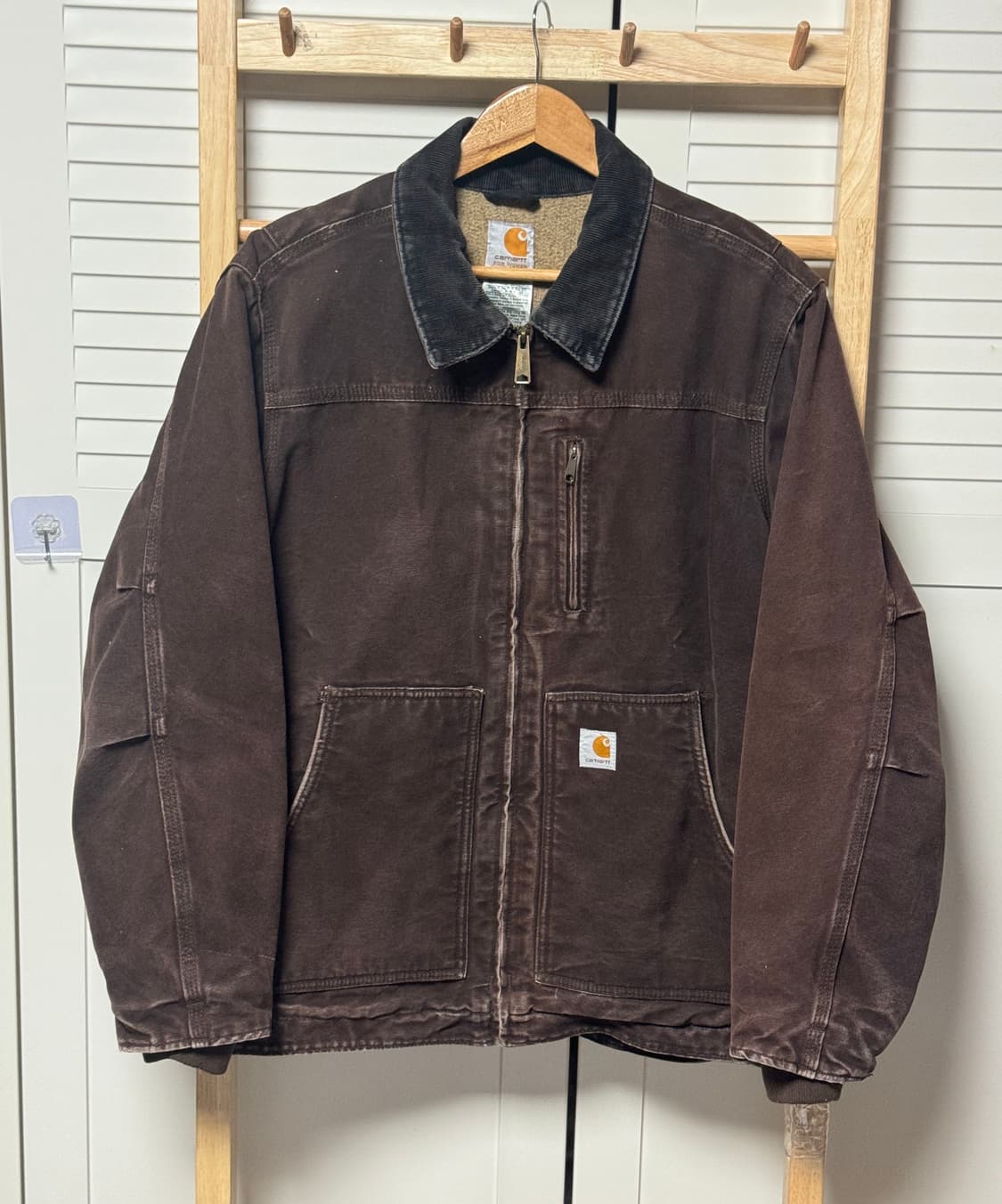 칼하트 c061 디트로이트 브라운 워크 자켓 상품이미지1