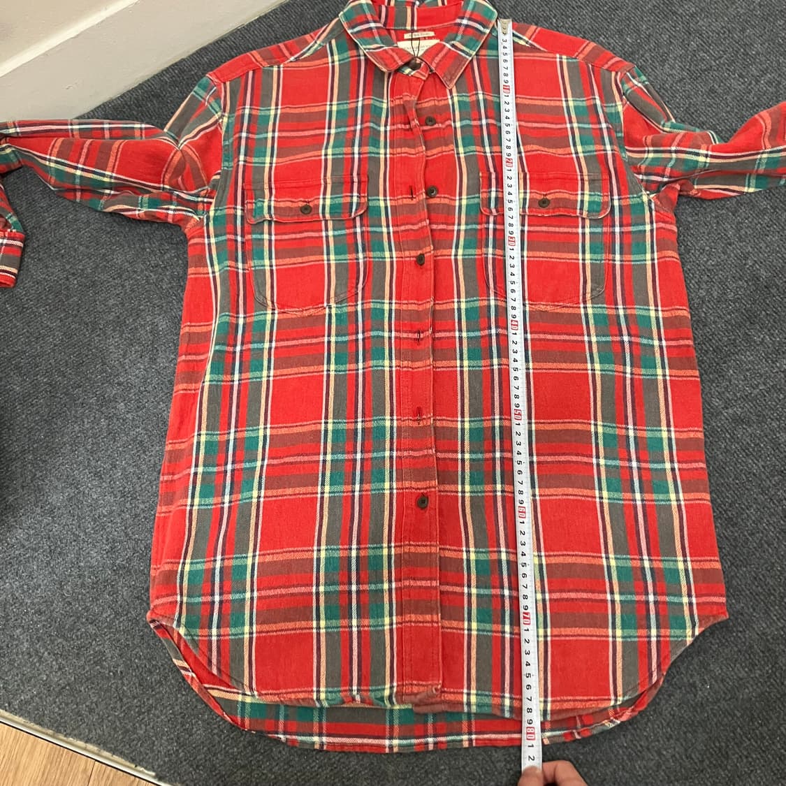 N141 폴로 데님앤서플라이 체크셔츠 빅셔츠 상품이미지5