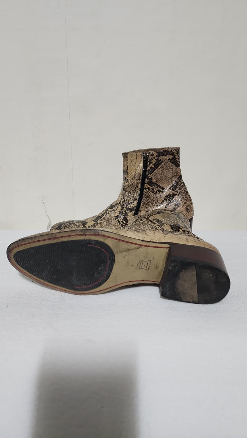 미라드 빈티지 수제화 파이톤 무늬 웨스턴 부츠 상품이미지7