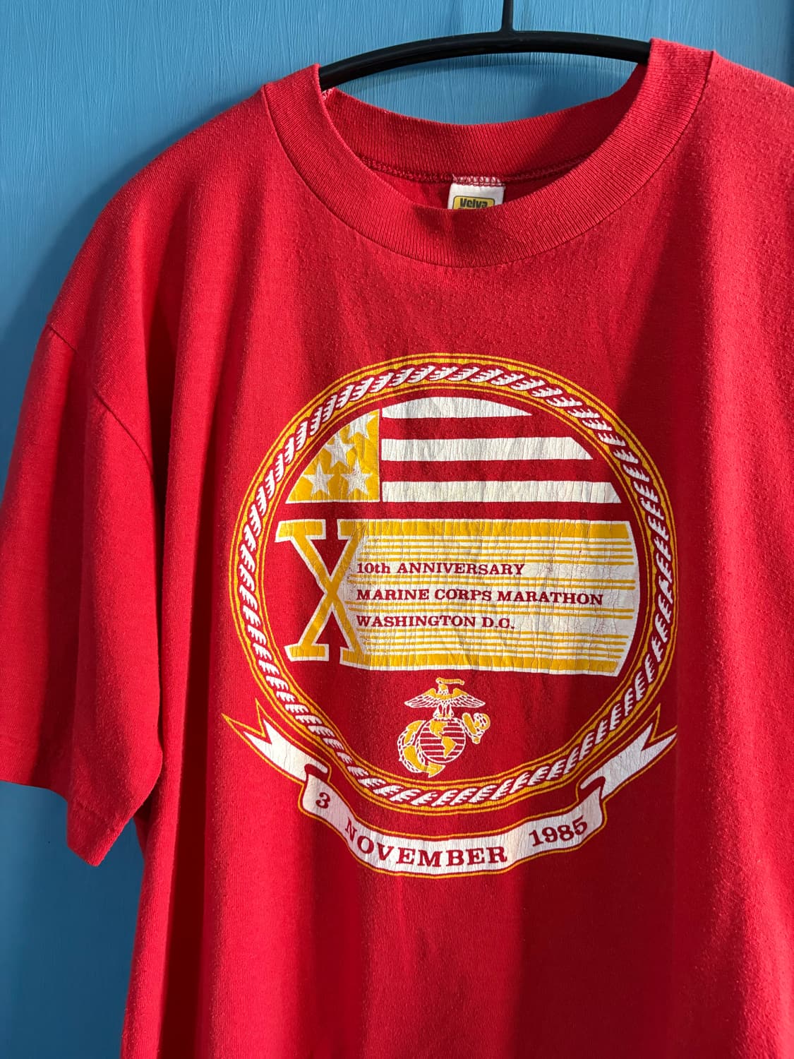 80’s Velva Sheen USMC Single stich T 상품이미지3