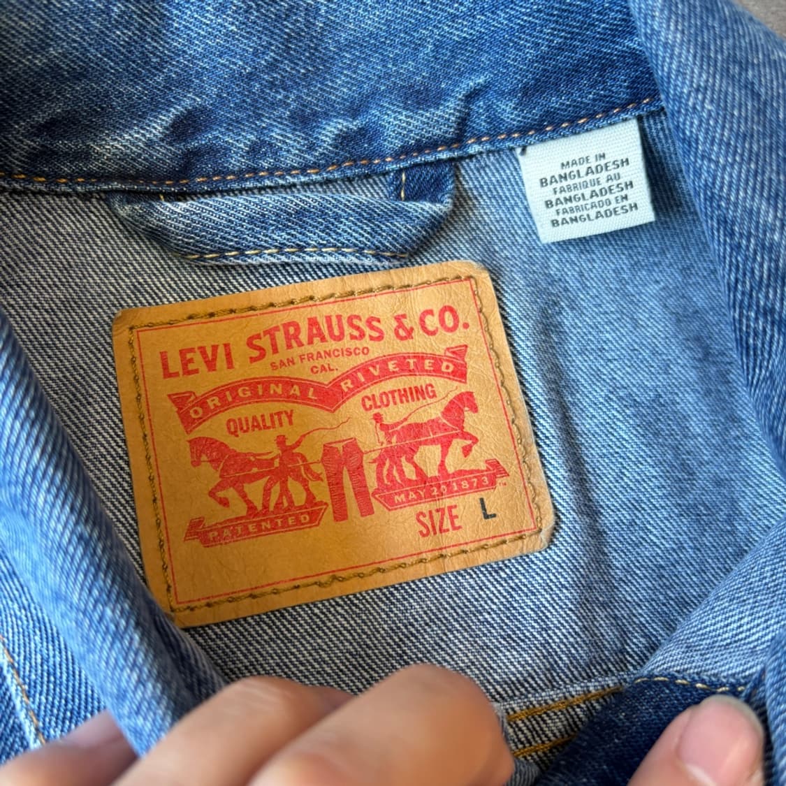 리바이스 정품 데님 청 자켓 상품이미지5