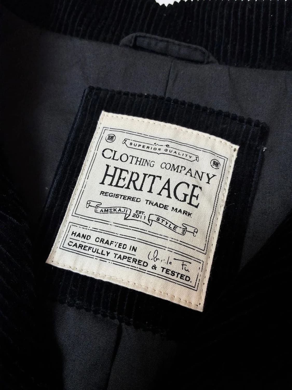 CLOTHINGCOMPANY HERITAG 코듀로이 체스터코트PN8288 상품이미지7