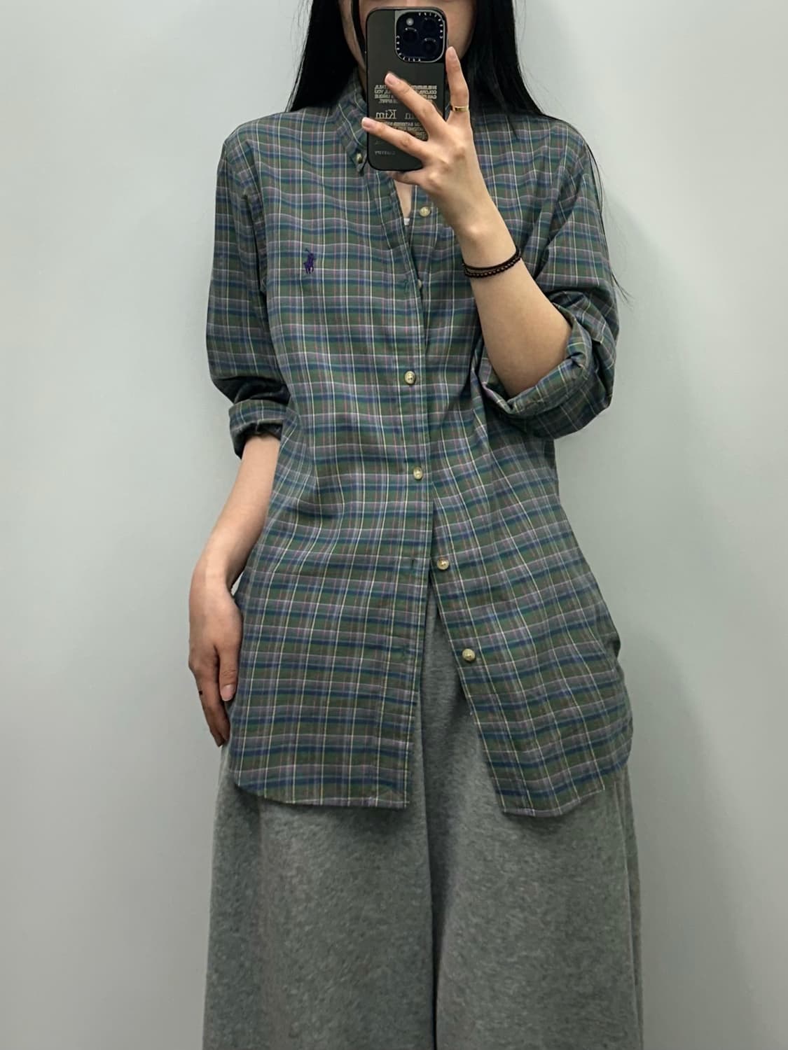 폴로 랄프로렌 신형 포니 체크 셔츠 상품이미지1