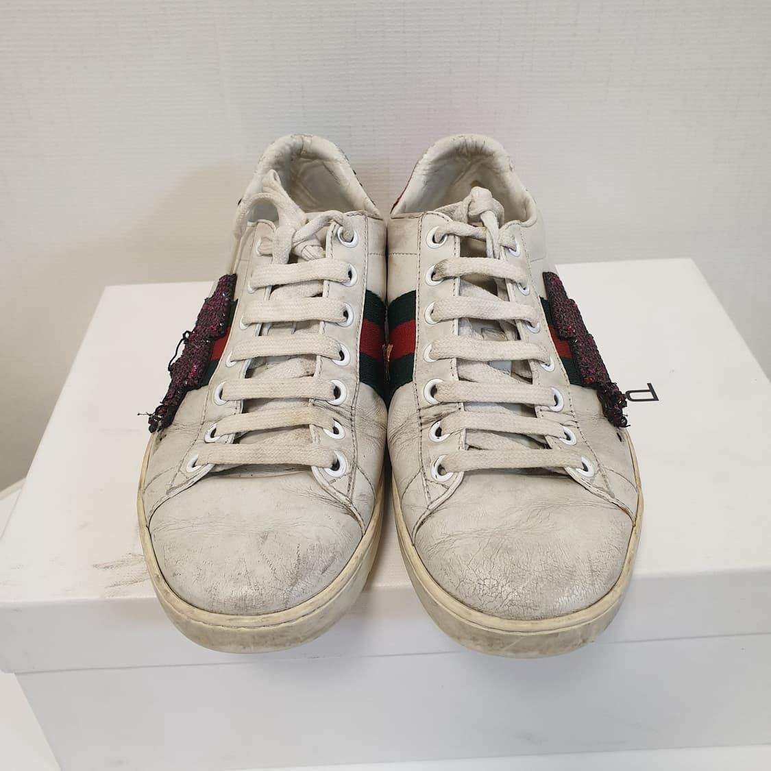 Gucci 구찌 에이스 크리스탈 번개 스니커즈 상품이미지7