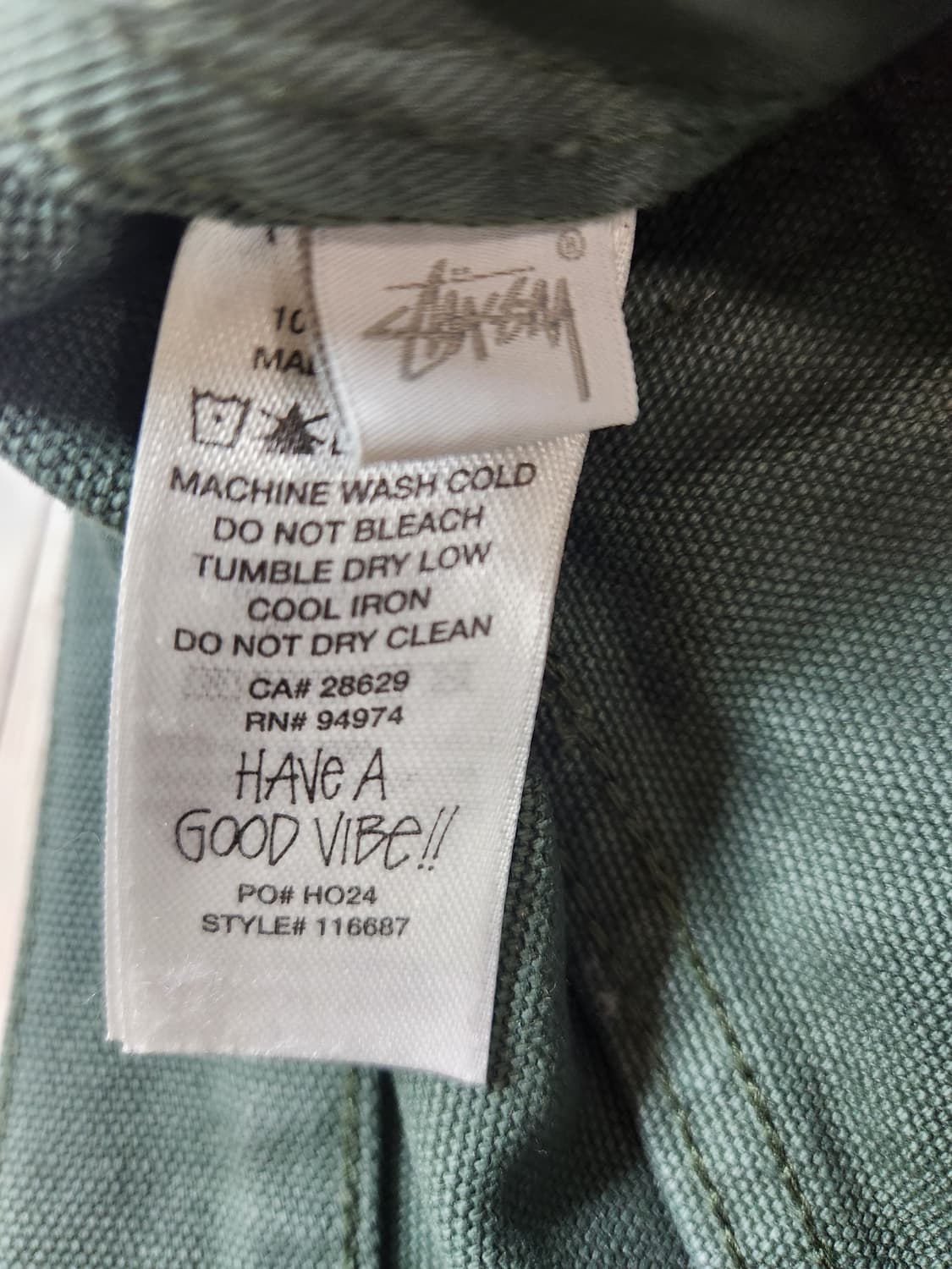 스투시 트래킹 팬츠 trekking pants 30 sea green 상품이미지3