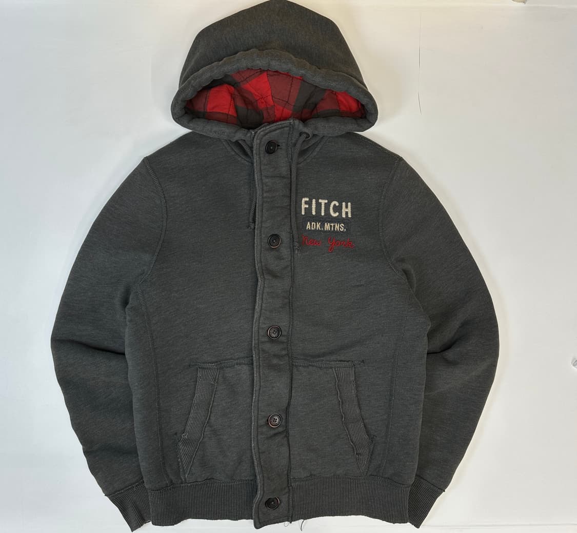 아베크롬비 커팅데미지 버튼 후드자켓 상품이미지2