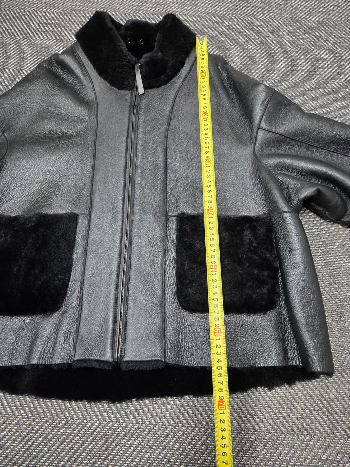 라씨엔토 천연모피 양모 무스탕 양면 숏 무스탕 코트 상품이미지9