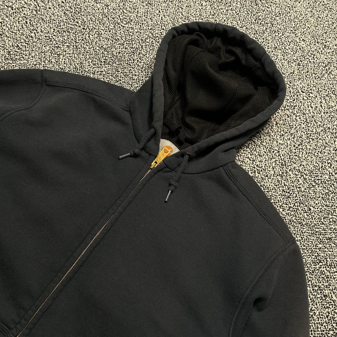 칼하트(Carhartt) 블랙 썸멀 후드집업 상품이미지2