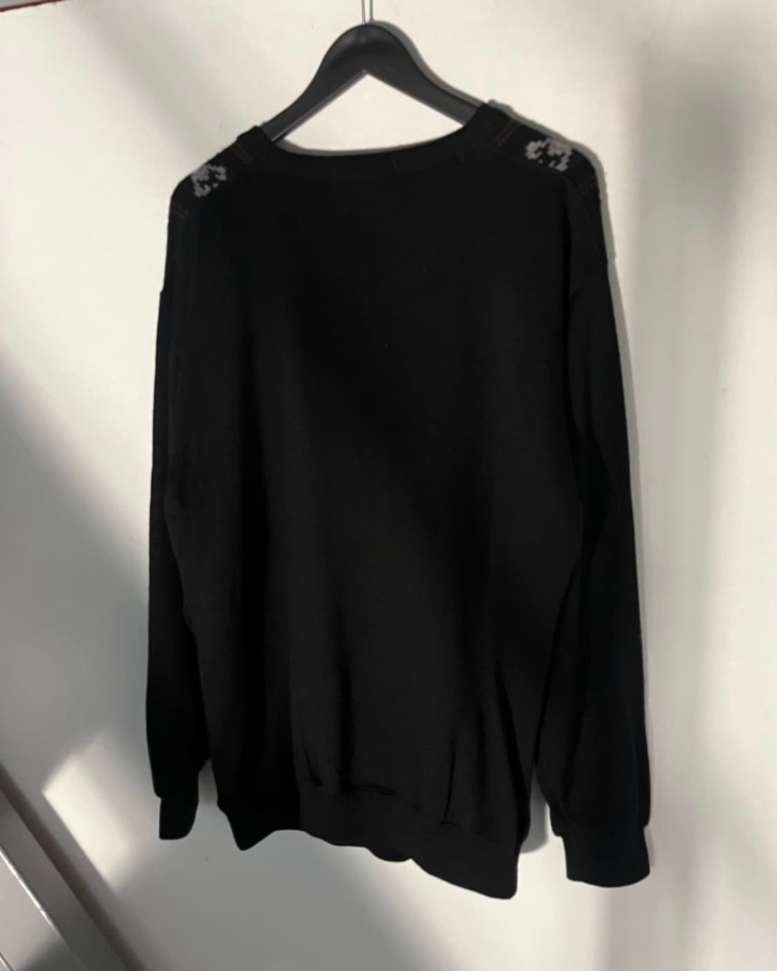 1980~90s Black Bass 일본 빈티지 자수 트리밍 고딕 니트  상품이미지3