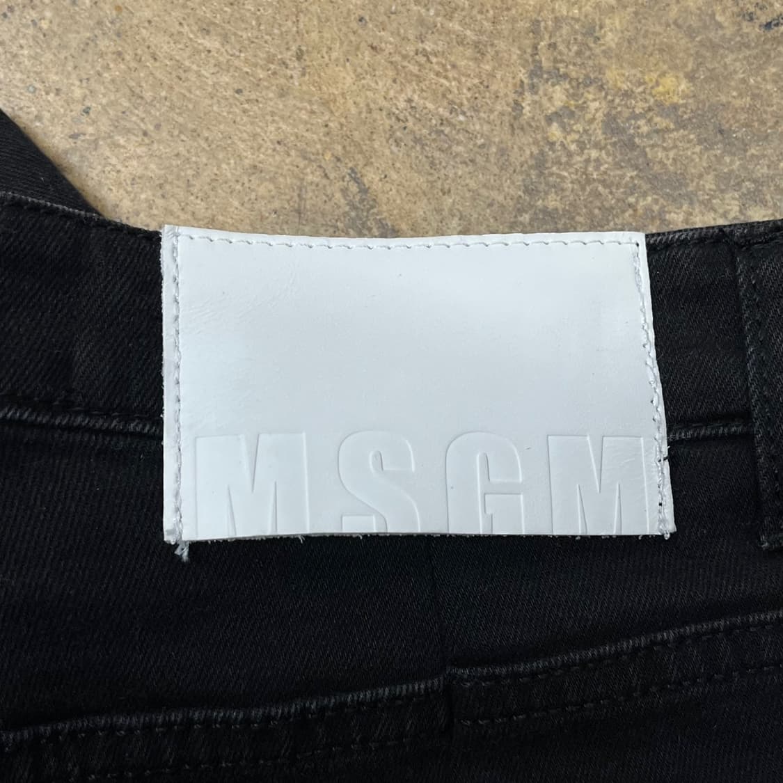 [정품] MSGM 엠에스지엠 블랙 데님 팬츠 b10 상품이미지4