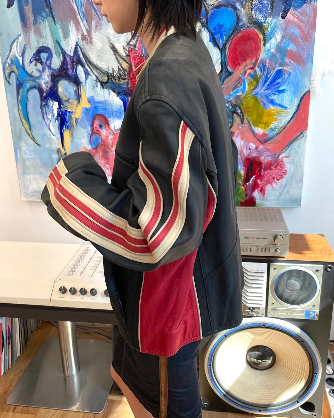 [XL] 아르마니 익스체인지 모터사이클 레더 자켓 상품이미지3