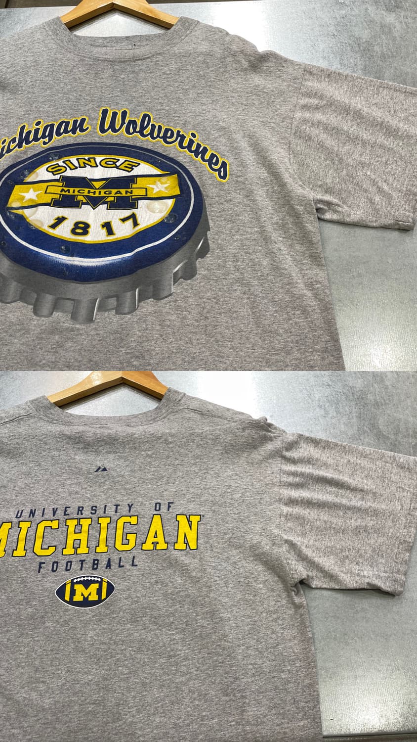 (L) Majestic Michigan 마제스틱 미시간 프린팅 반팔티 상품이미지7