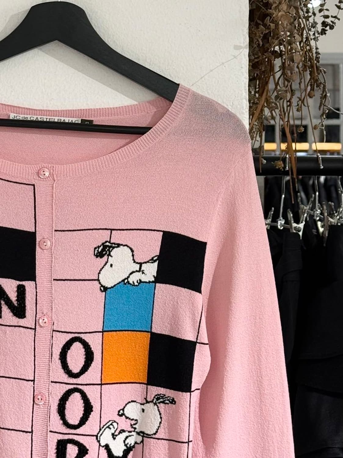 장 샤를르 드 카스텔 바작 핑크 스누피 가디건  상품이미지3