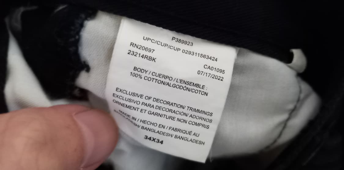 디키즈 코튼 루즈핏 워크 카고팬츠 블랙 34 34 상품이미지7