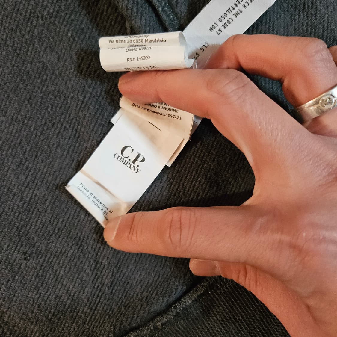 CP컴퍼니 21SS 다이애그널 고글 후드집업 XL size 상품이미지9