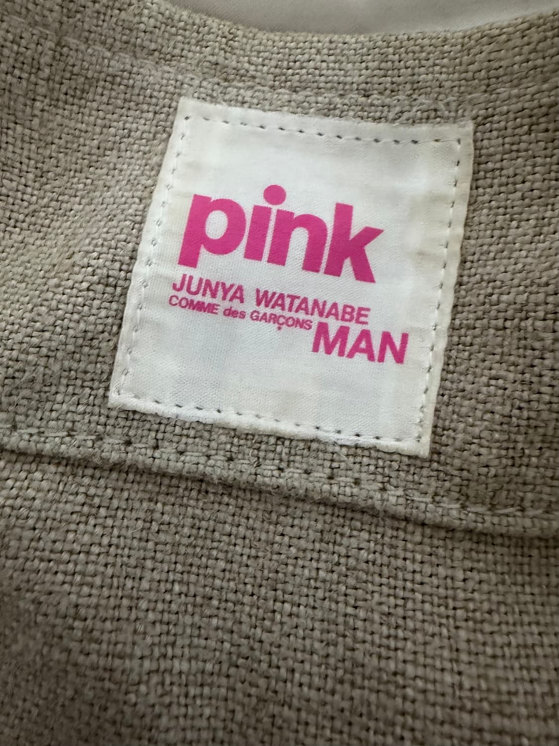 준야 와타나베 꼼데가르송 맨 핑크 토트백 상품이미지3