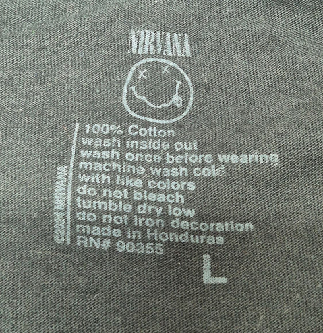 [L]너바나 오피셜 티셔츠  -217 상품이미지3