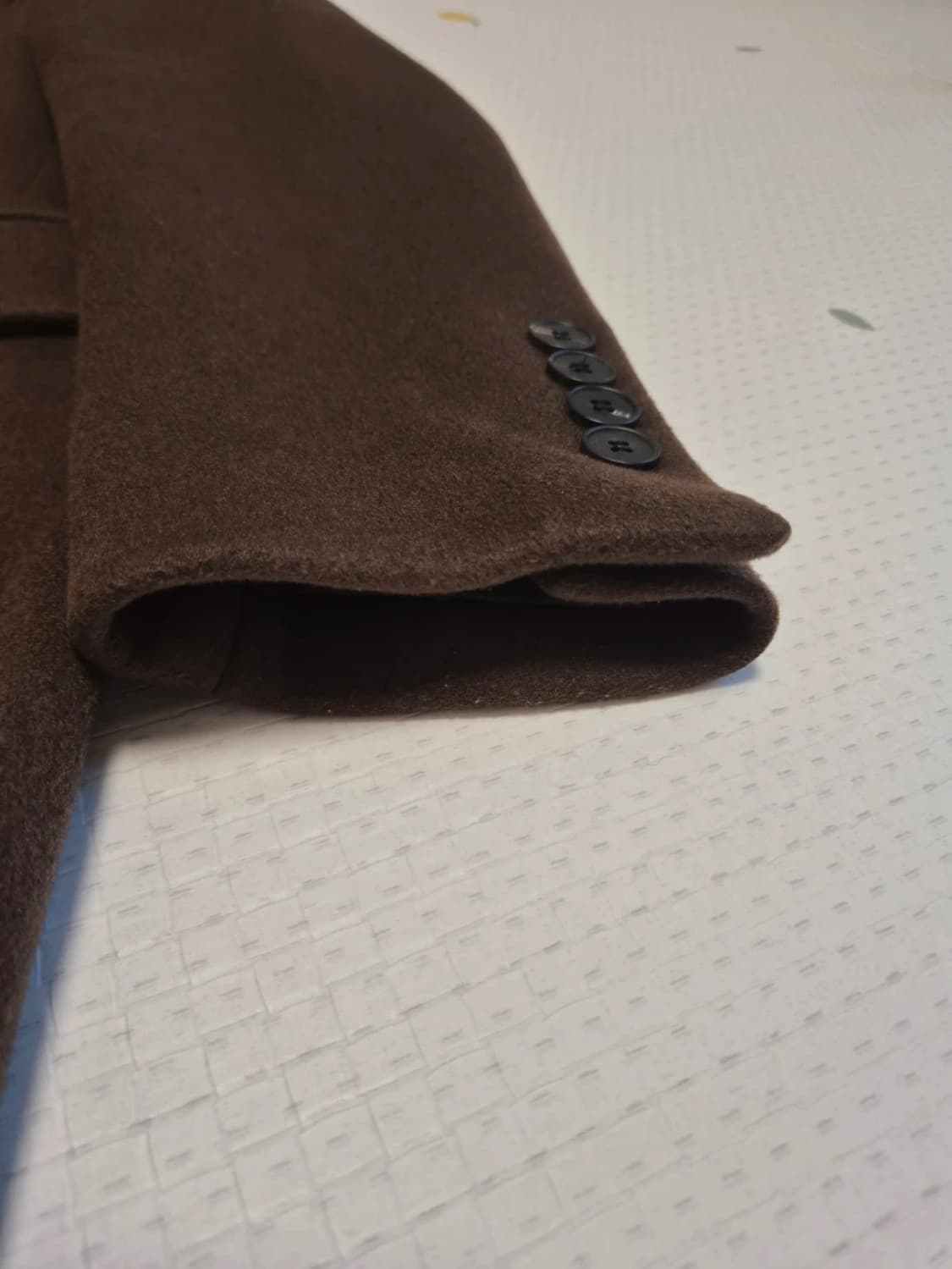 마마가리 컬렉션무드 캐시미어 30% 싱글 코트 브라운 46 사이즈 상품이미지7