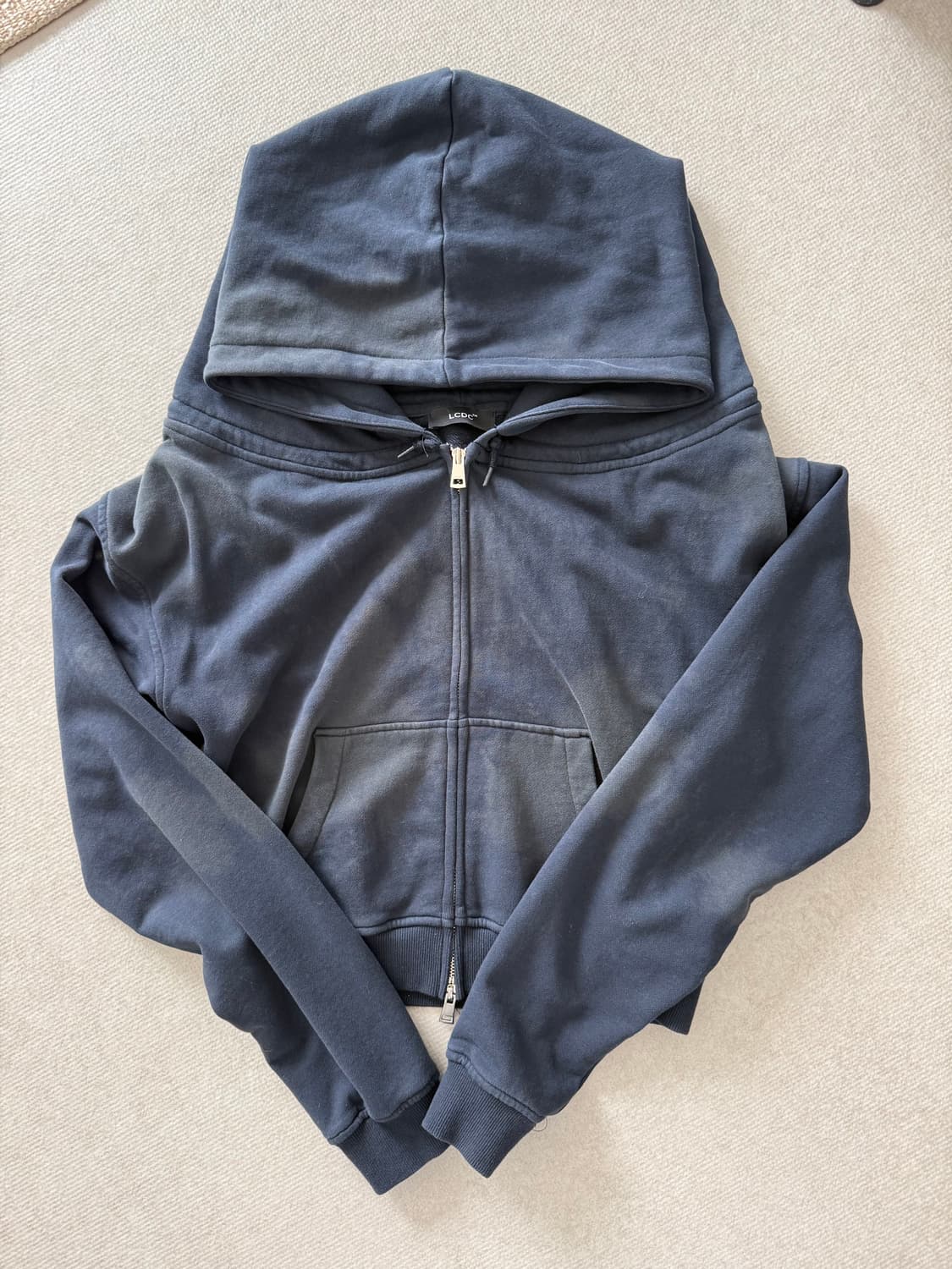 LCDC 워시드 셔링 후드집업 상품이미지3