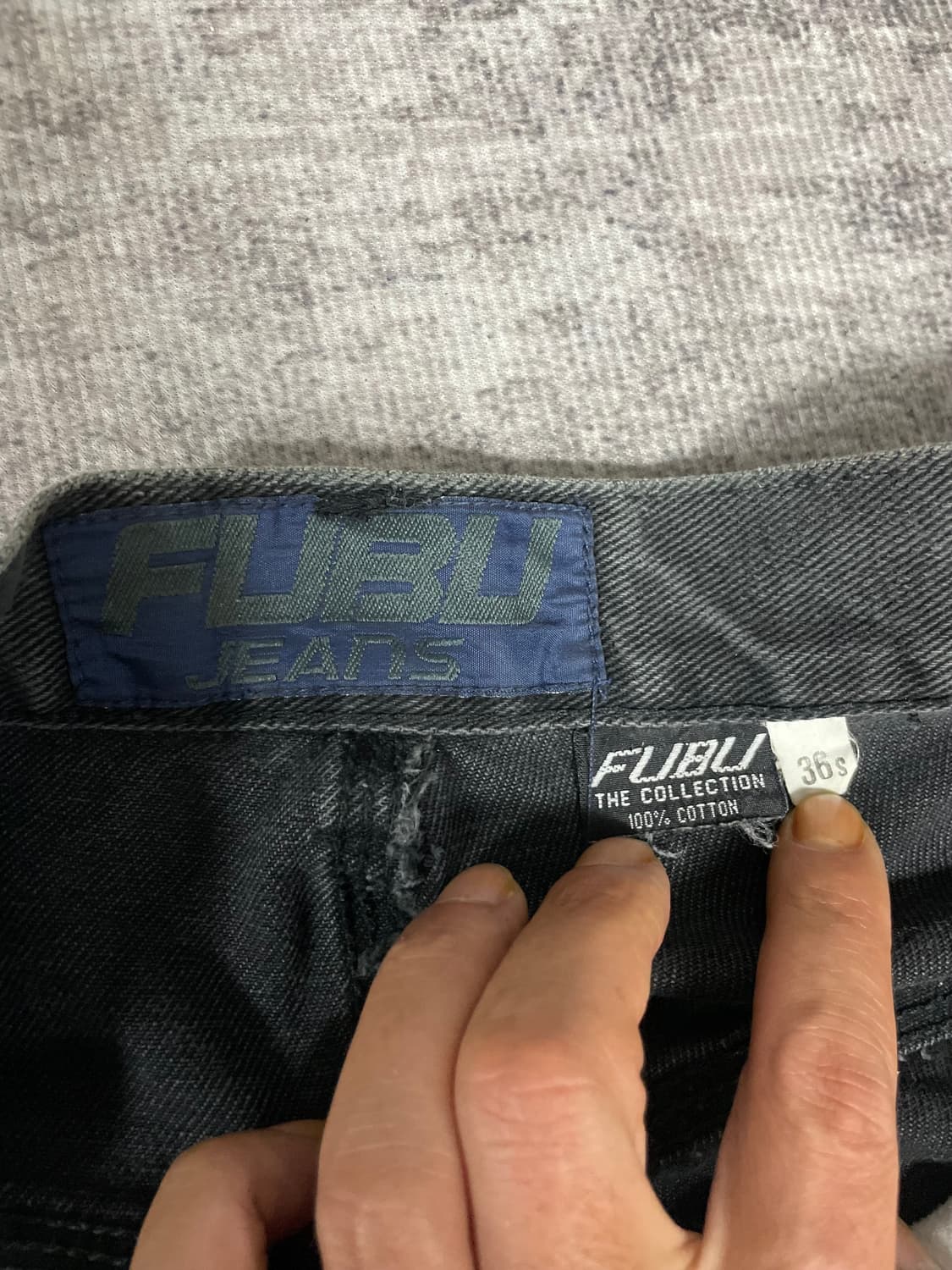 90s old school FUBU 흑청카펜터 상품이미지4