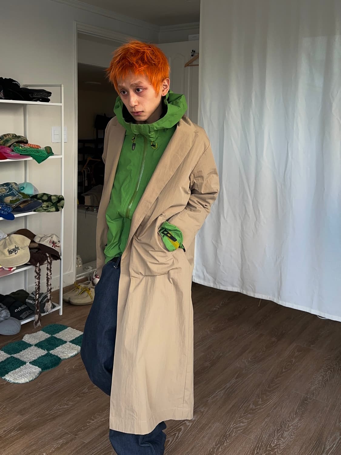 IENA 버튼 리스 코트 상품이미지4