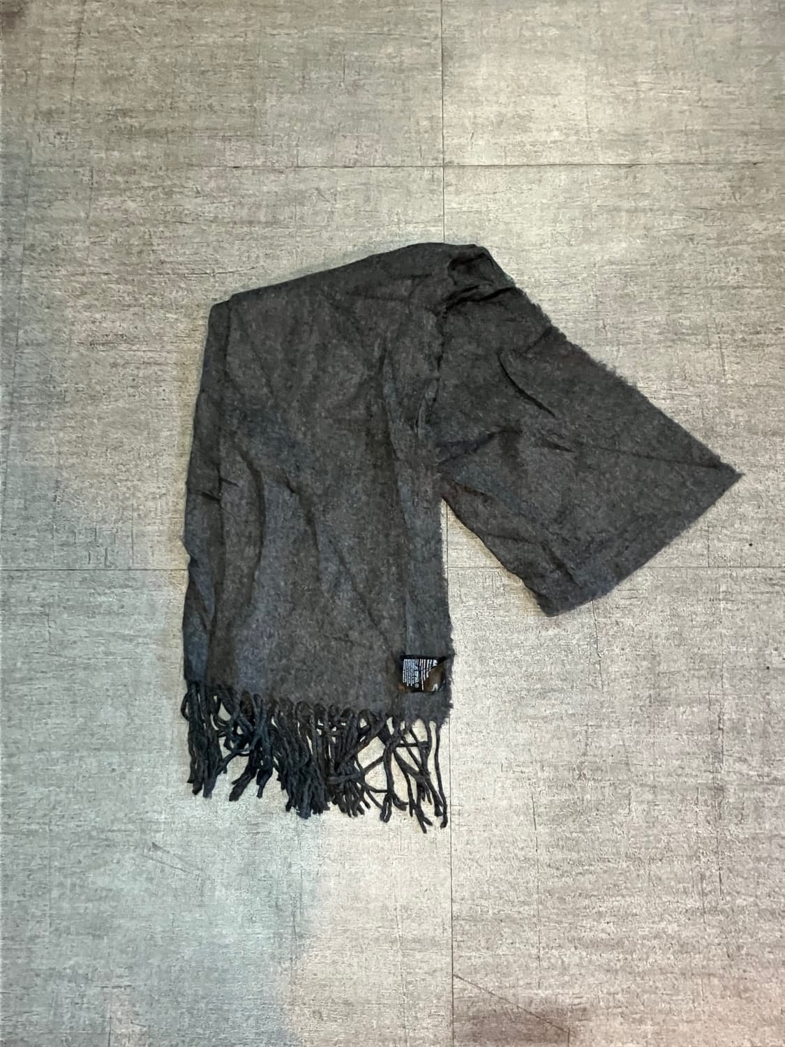 H&M 올드스쿨아메카지 테슬머플러 목도리 챠콜 상품이미지1