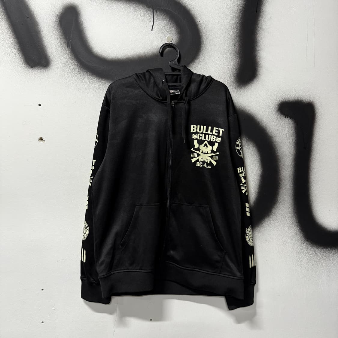 Bullet Club 락 , 고스 펑크 스컬 프린팅 카모 져지 집업 후디 상품이미지1