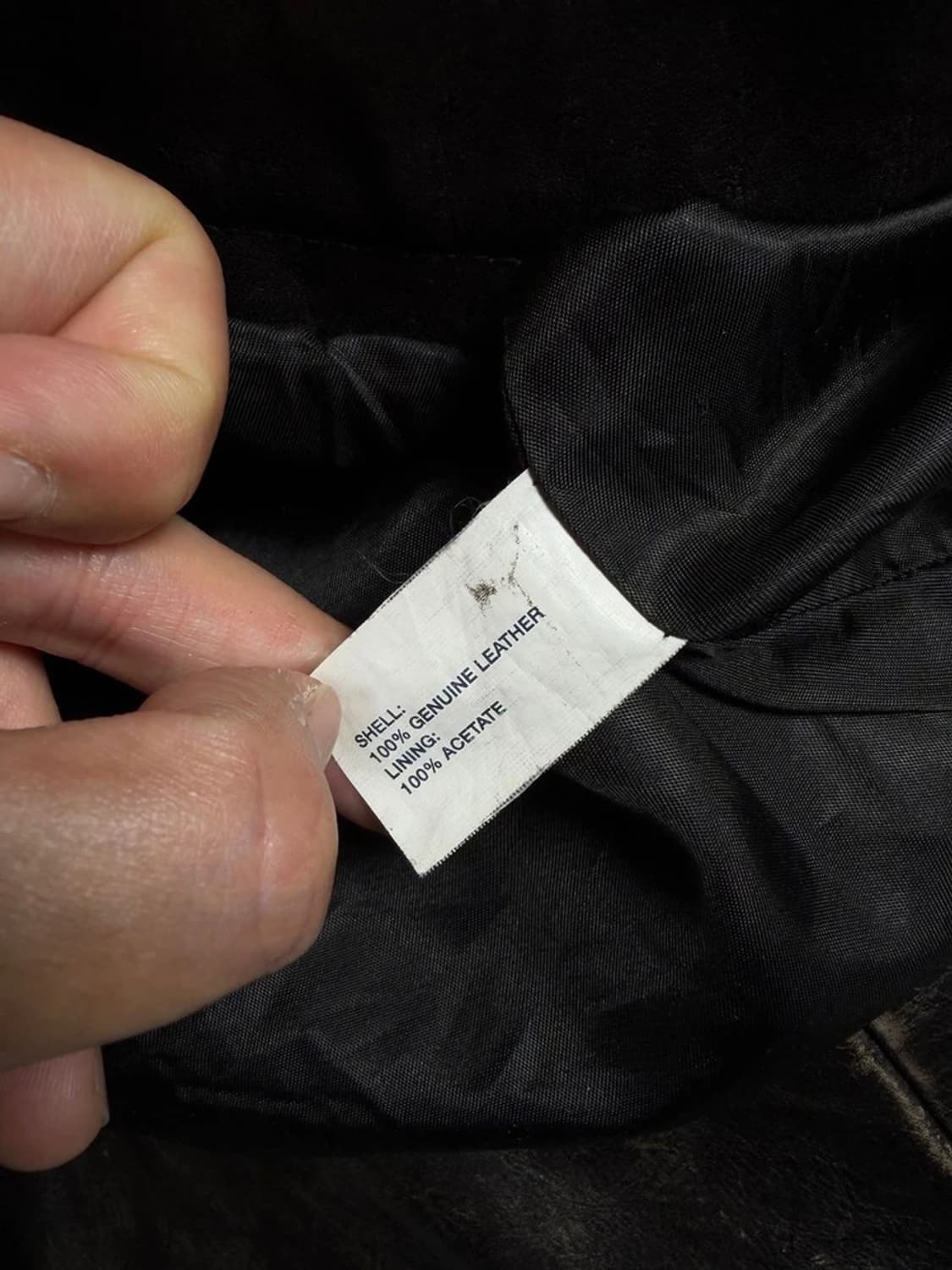 갭 OLD GAP 00's 에이징 소가죽 라이더 자켓 R1329 상품이미지9