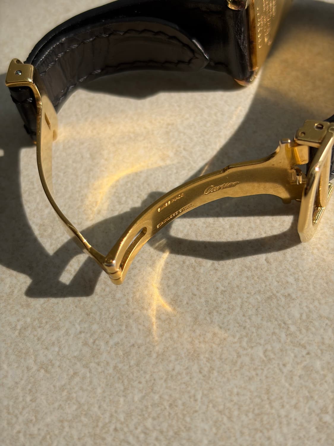 까르띠에 탱크머스트 빈티지 가죽시계 쿼츠 디버클 23mm 상품이미지5