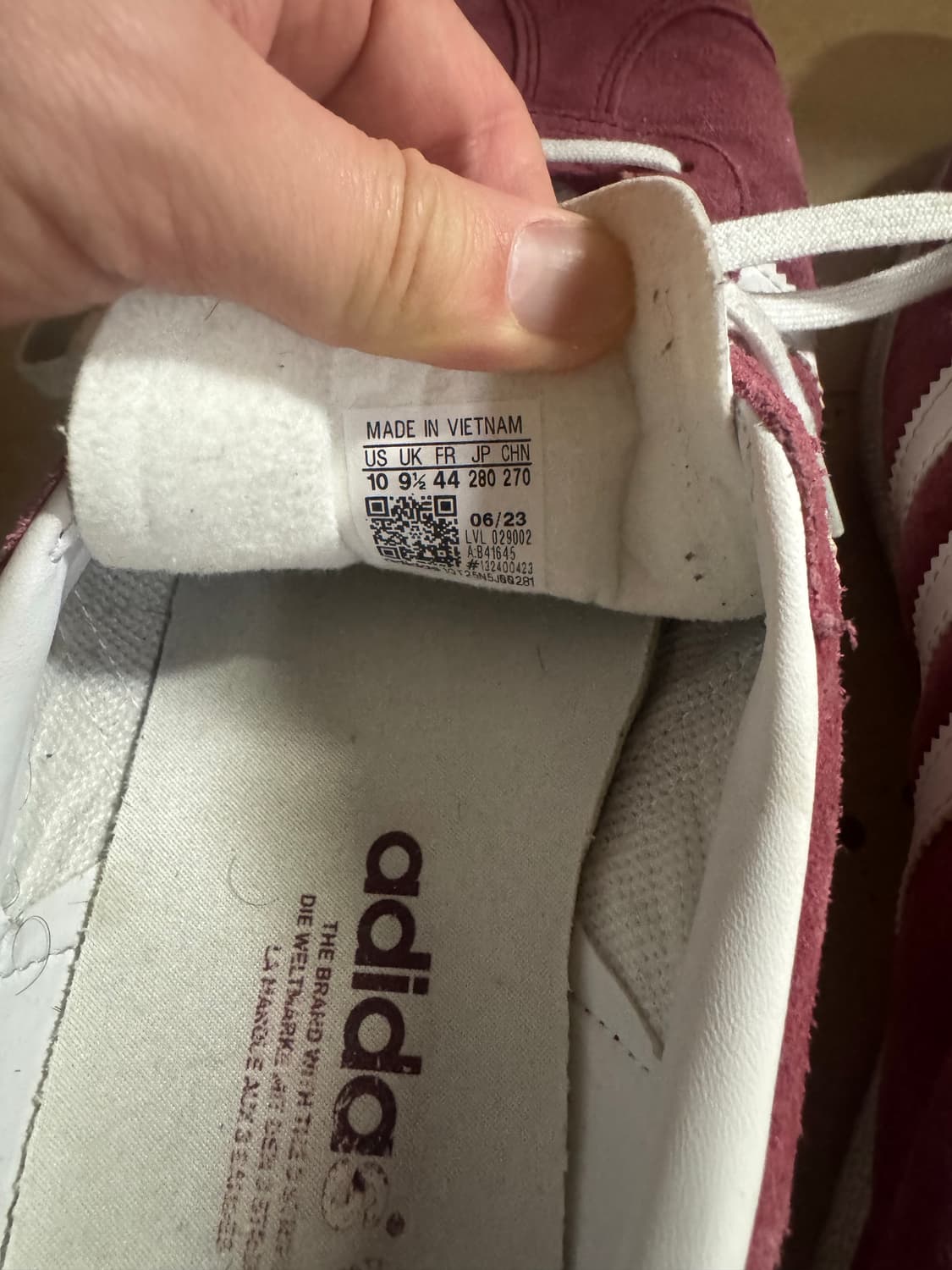 아디다스 가젤 버건디 280 상품이미지5