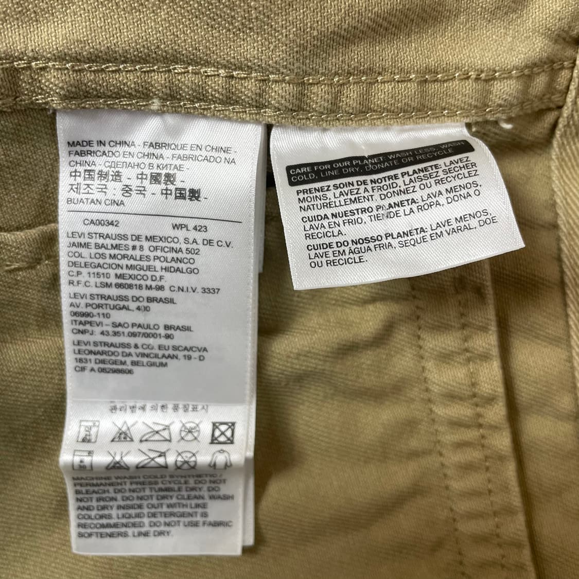 리바이스 멀티 포켓 베이지 야상 M 상품이미지5