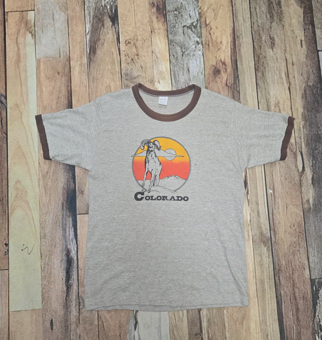 Vintage 70~80s Sportswear 콜로라도빅혼수베니어 링거티 상품이미지1