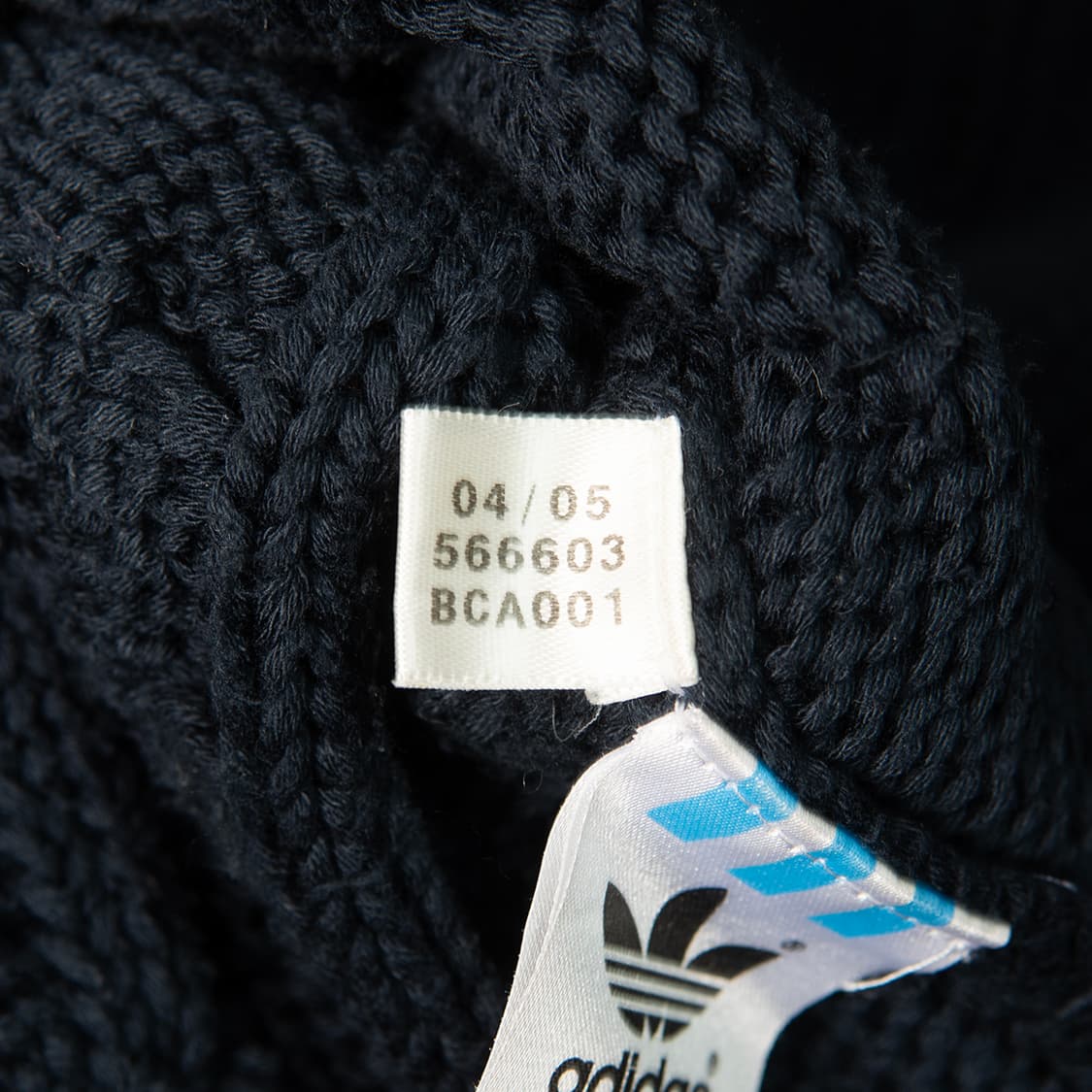 [103] 00s 아디다스 오리지널스 월계수 로고 케이블 니트 네이비  상품이미지7
