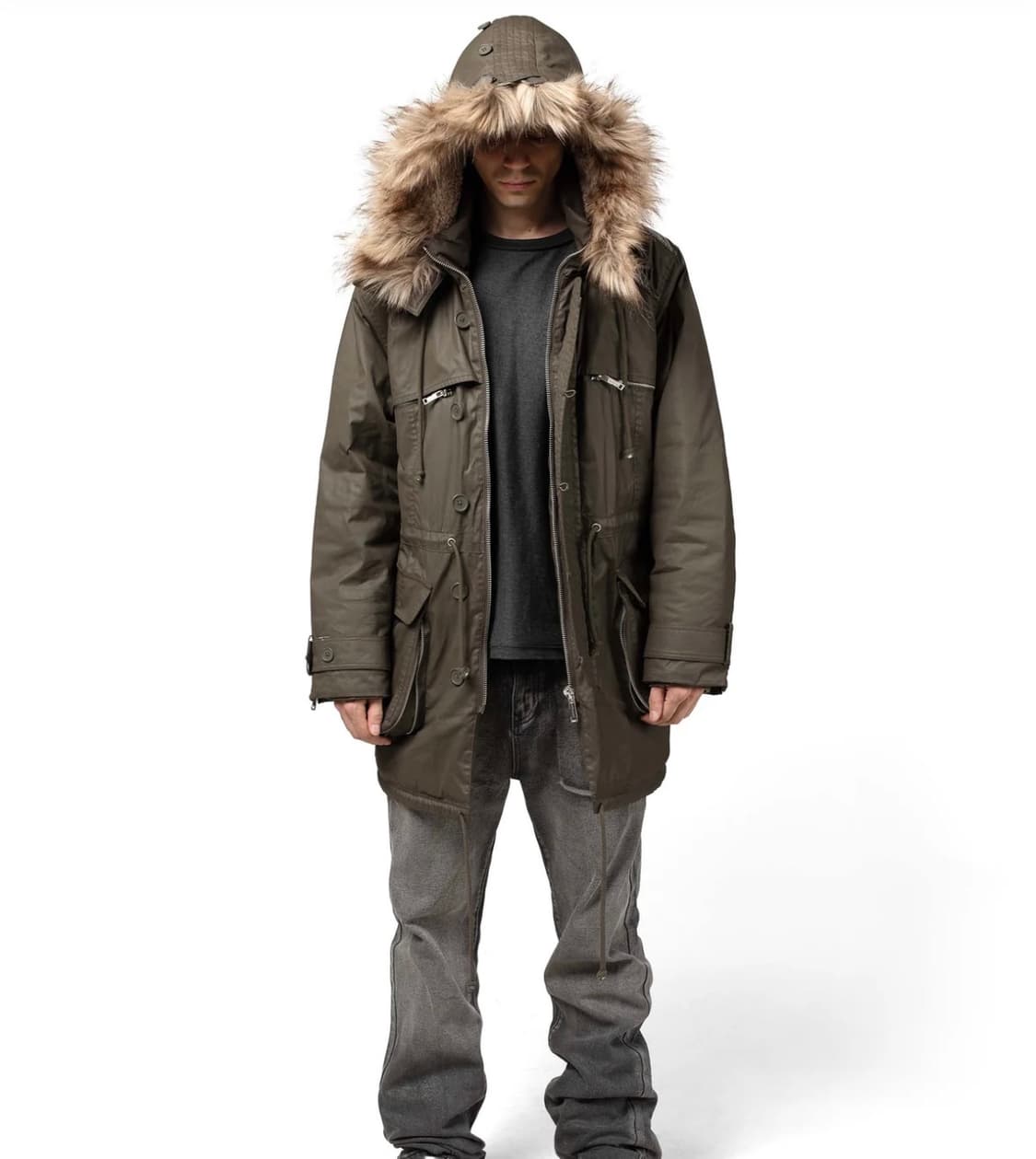 racer worldwide 레이서월드와이드 파카 그린 m사이즈 상품이미지3