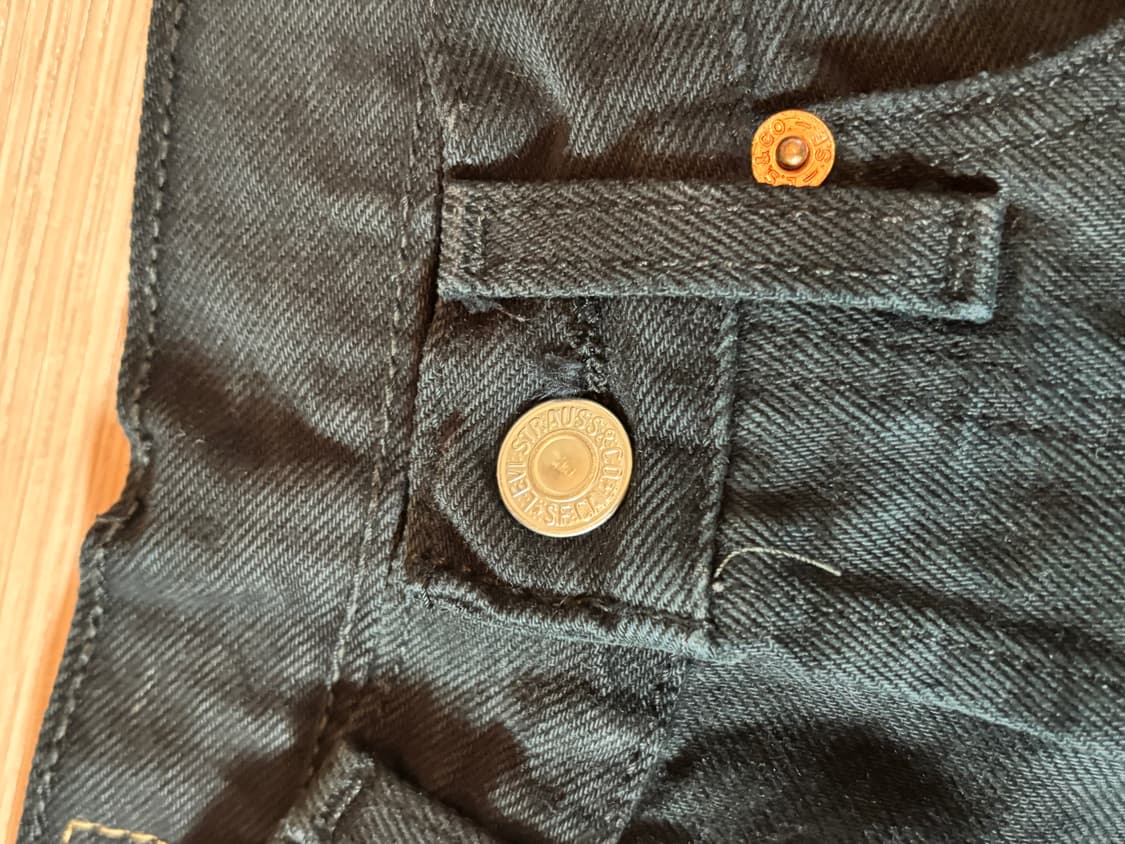 리바이스 501 블랙 W26 L30 청바지 상품이미지5