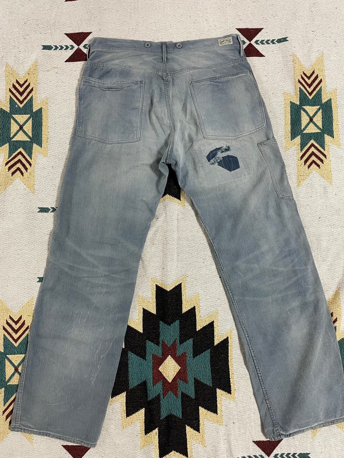 RRL 빈티지5포켓 리페어 인디고 팬츠 상품이미지5