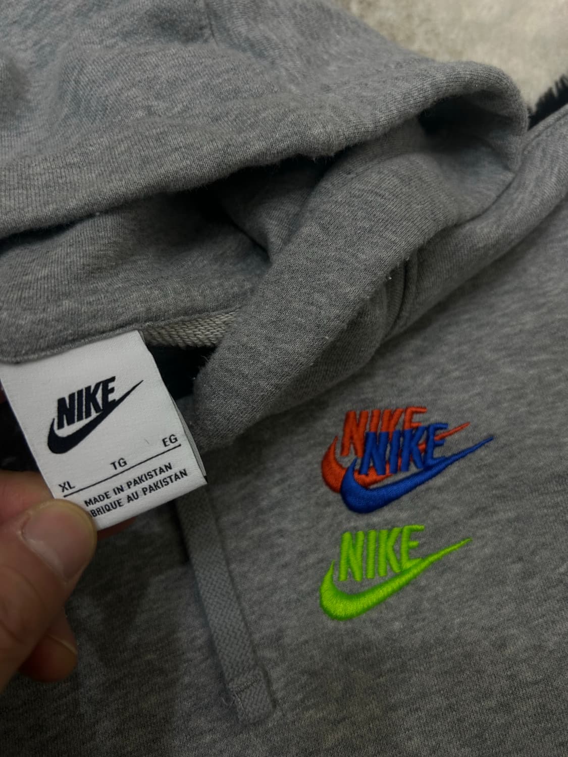 [XL]나이키 NSW 멀티 스우시 후드/그레이 상품이미지6