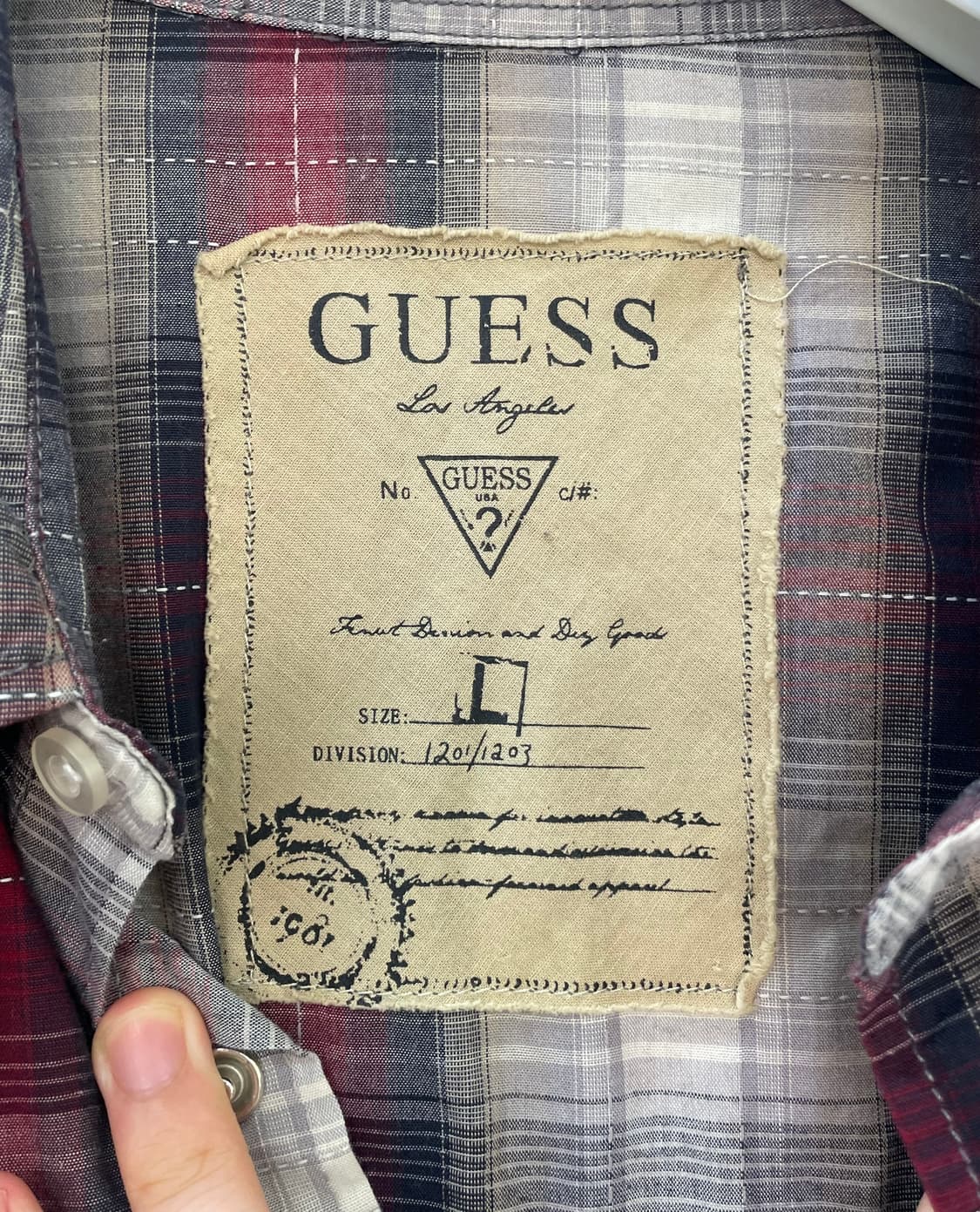 게스 코튼 셔츠 [L] 상품이미지3